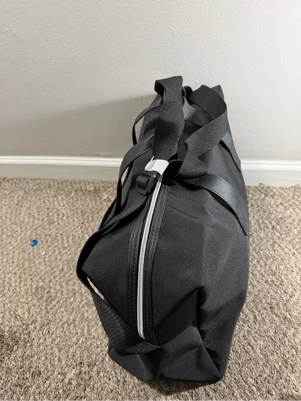 Azzaro Black Men’s Duffel Bag with Dual Carry